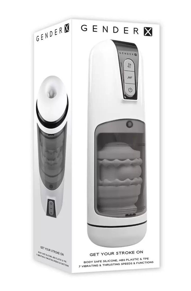 GX Get Your Stroke On Rechargeable Silicone Thrusting Stroker