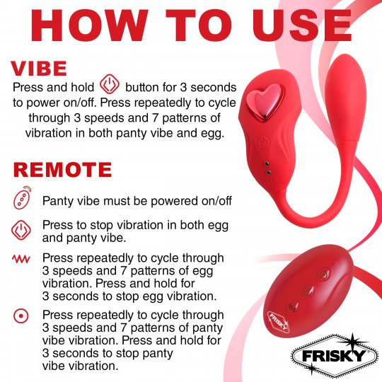 Double Love Connection Silicone Panty Vibe with remote