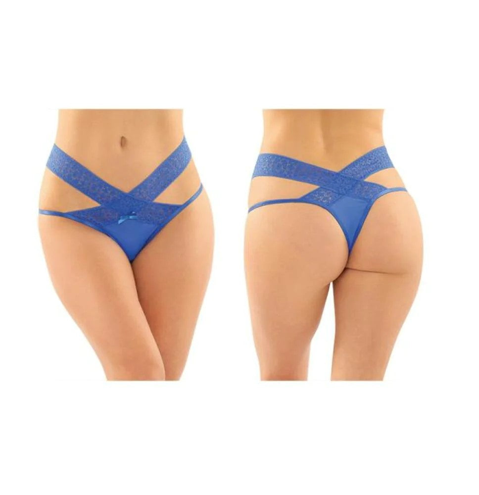Daphne Microfiber Brazilian-cut Panty With Criss-cross Lace Waistband 6-pack