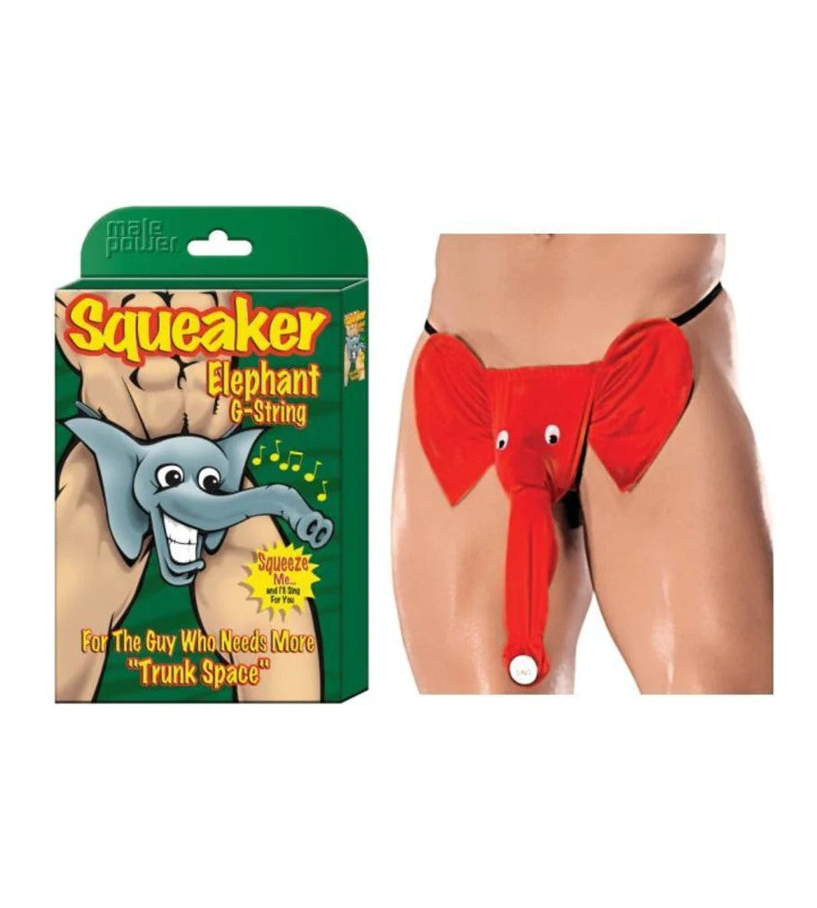 Male Power Squeaker Elephant G-String