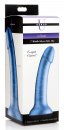 7 inch Metallic Silicone massager- Blue