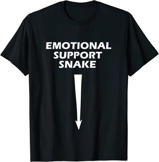 Emotional Support Snake Tee Shirt