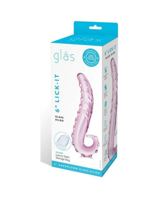 Glas 6 inches Lick it Glass Dildo