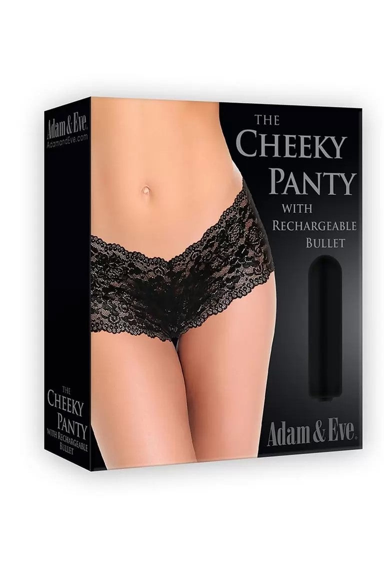 Adam And Eve Cheeky Panty with Rechargeable Bullet