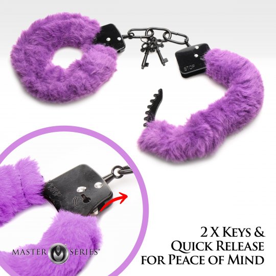 Cuffed in Fur Handcuffs