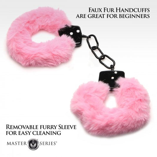 Cuffed in Fur Handcuffs