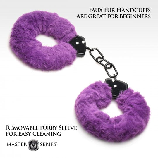 Cuffed in Fur Handcuffs