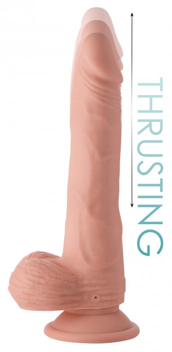 Thrusting and Vibrating 8 inch Dildo