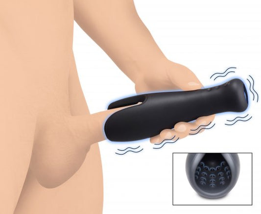 10X Vibrating Silicone Stroker